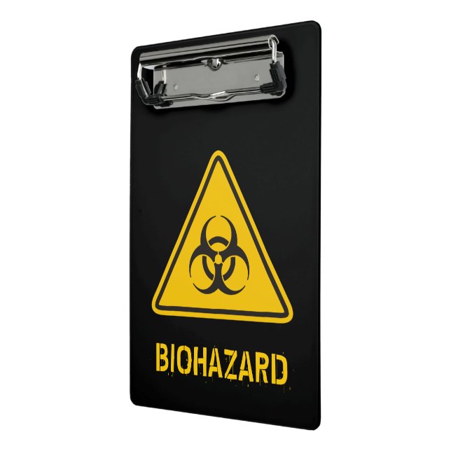 Biohazard Icon Mini Clipboard (Angled2)