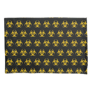 Biohazard Icon Pattern Pillowcase