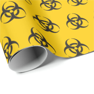 Biohazard Icon Pattern Wrapping Paper