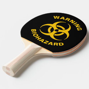 Biohazard Icon Ping Pong Paddle