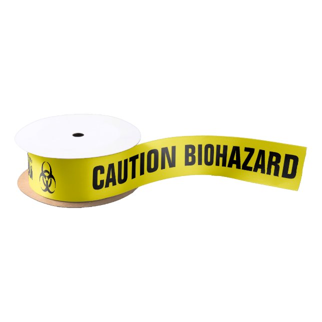 Biohazard Icon Satin Ribbon (Spool)