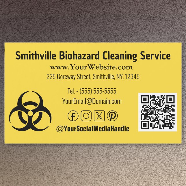 Biohazard Industry - Magnetic Business Card (Biohazard Industry - Magnetic Business Card by Office Accessories Shop)