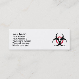 Biohazard Mini Business Card