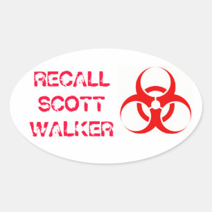 Biohazard Oval Sticker