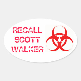 Biohazard Oval Sticker