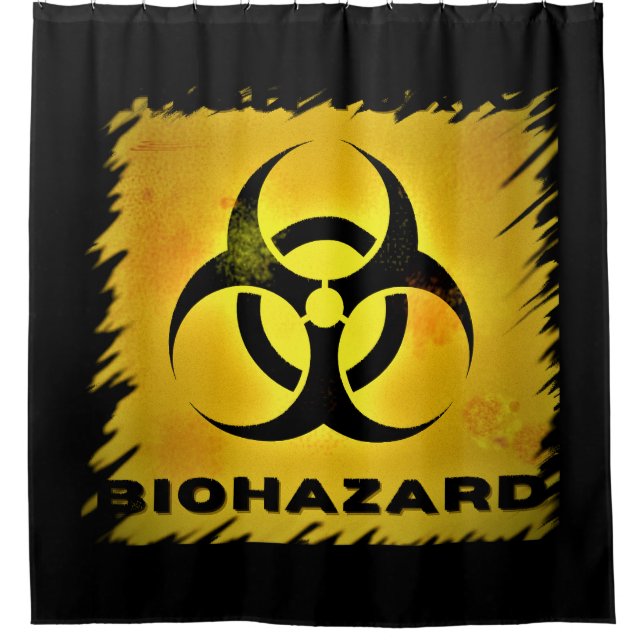 Biohazard  shower curtain (Front)