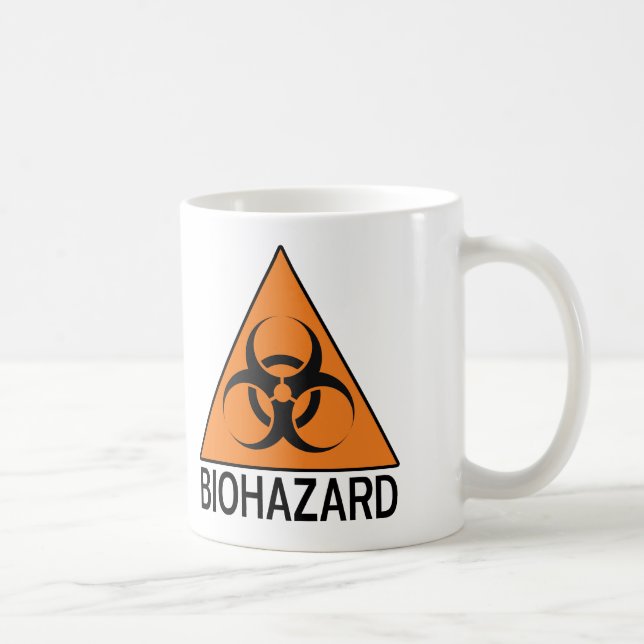 Biohazard sign coffee mug (Right)