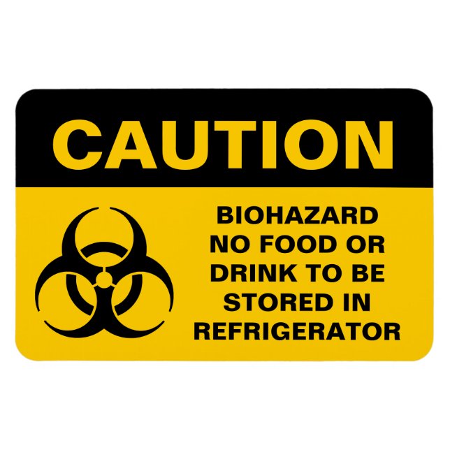 Biohazard Sign Magnet (Horizontal)