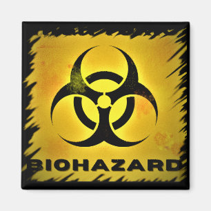 Biohazard  square  magnet