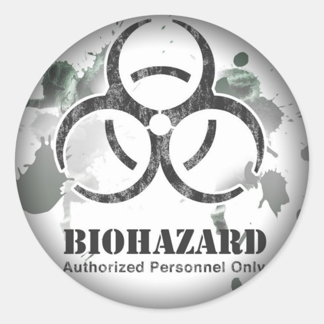 Biohazard sticker (Front)