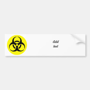 BioHazard Symbol Bumper Sticker