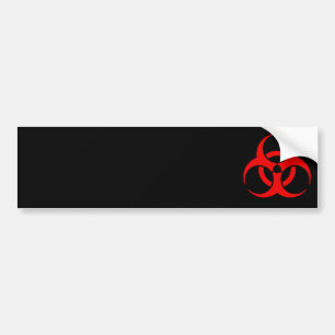 Biohazard Symbol Bumper Sticker