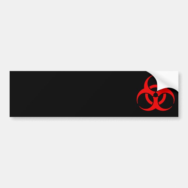 Biohazard Symbol Bumper Sticker (Front)