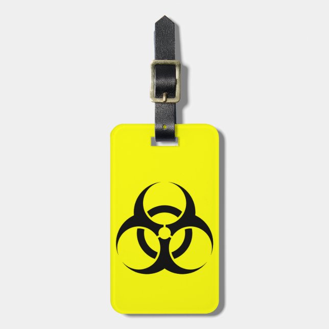 biohazard symbol Luggage Tag (Front Vertical)