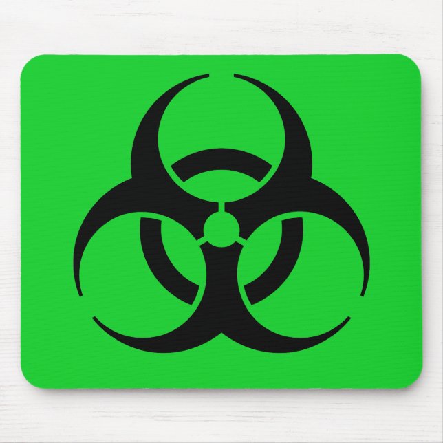 Biohazard Symbol Mouse Mat (Front)