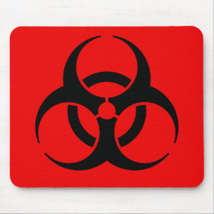 Biohazard Symbol Mouse Mat