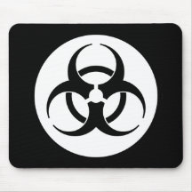 Biohazard Symbol Mousepad