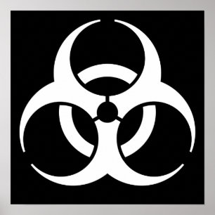 Biohazard Symbol Poster