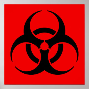 Biohazard Symbol Poster