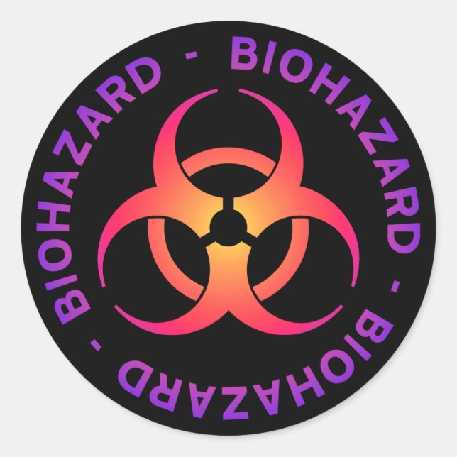 Biohazard Symbol Sticker (Front)