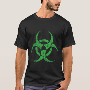 Biohazard Symbol Vintage Green Funny Halloween T-Shirt