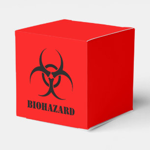 BIOHAZARD Symbol Warning Halloween Props Favour Box