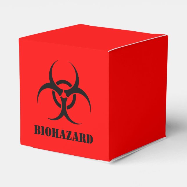 BIOHAZARD Symbol Warning Halloween Props Favour Box (Back Side)