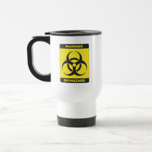 Biohazard travel mug