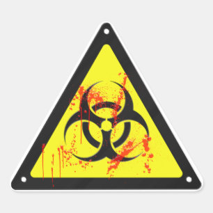 Biohazard Triangle Sticker