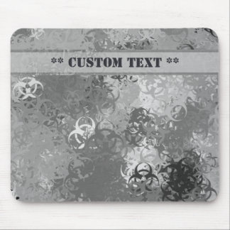 Biohazard Urban Camo Mousepad w/ Custom Text