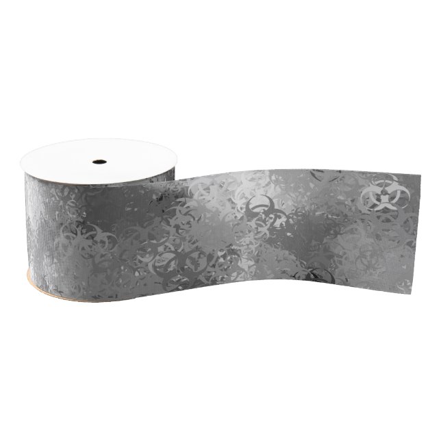 Biohazard Urban Camo Ribbon Grosgrain Ribbon (Spool)