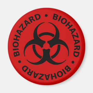 Biohazard Warning Magnet