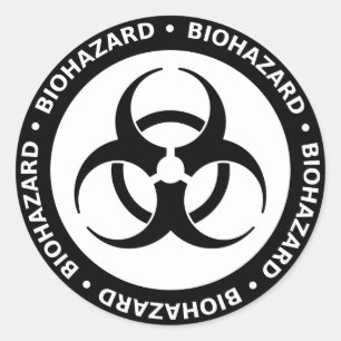 Biohazard Warning Sticker