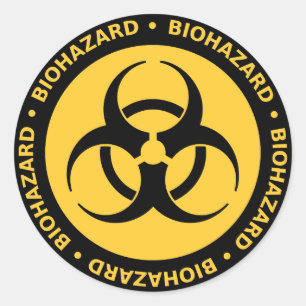 Biohazard Warning Sticker