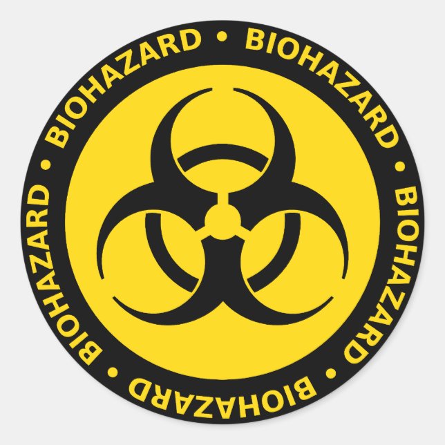 Biohazard Warning Sticker (Front)