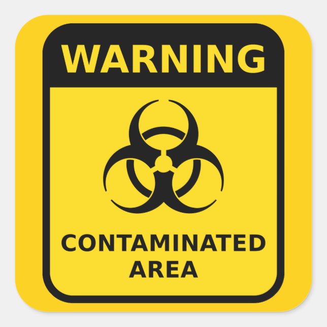 Biohazard Warning Sticker (Front)
