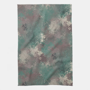 Biohazard Woodland Camo Towel