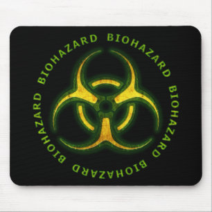 Biohazard Zombie Warning Mouse Mat