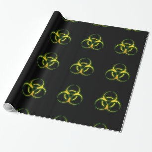 Biohazard Zombie Warning Wrapping Paper