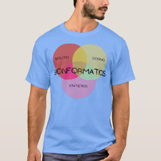 Bioinformatics Venn Diagram T-Shirt