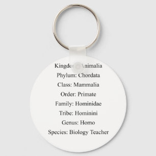 Biological Classification - Biology Teacher Key Ring