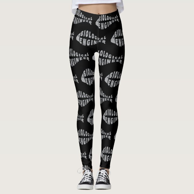 Biological Engineer Grey Fish Leggings (Front)