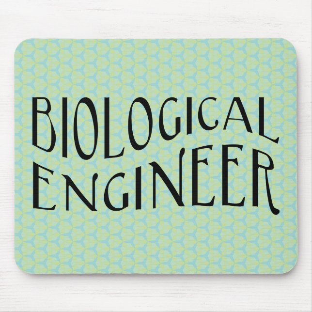 Biological Engineer Text Mouse Mat (Front)