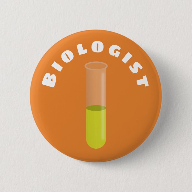 Biologist 6 Cm Round Badge (Front)