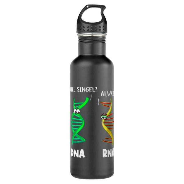 Biologist Botanist Science Nature Funny DNA RNA 710 Ml Water Bottle (Front)