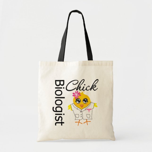 Biologist Chick Tote Bag (Front)