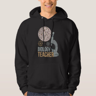 Biologist Microbiology Biology Teacher Microscope Hoodie