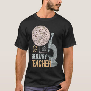 Biologist Microbiology Biology Teacher Microscope  T-Shirt