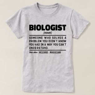Biologist Noun Science Lover Cool Biology Student T-Shirt