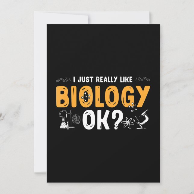biologist professor science teacher biology holiday card (Front)